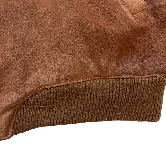 Vintage leather bomber jacket - Picture 8 of 15